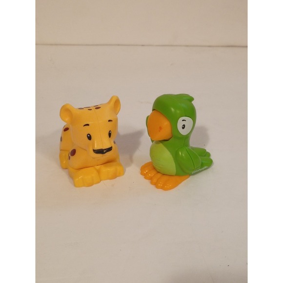 Little People Other - Little People Fisher-Price Animal Train Pieces Replacements Leopard & Parrot